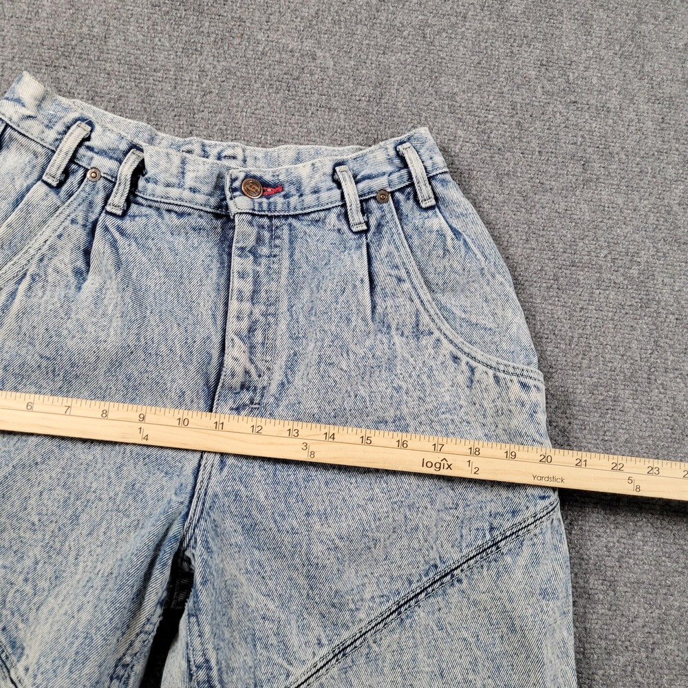 Vintage Pepsi Jeans Womens 13 30x30 Acid Wash Tapered Denim Pants USA 80/90s - Picture 12 of 14